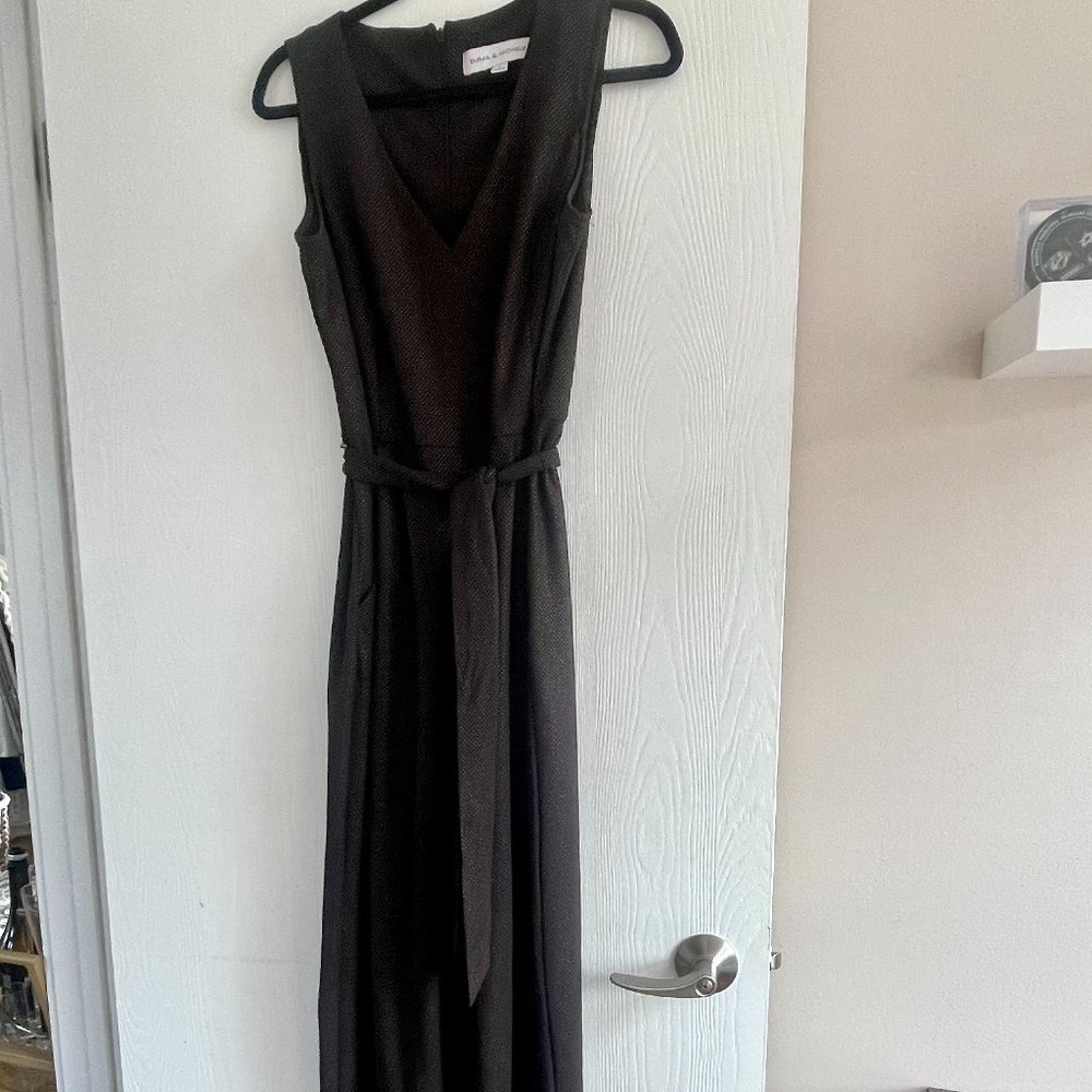 Emma & Michele Black Jumpsuit with Gold